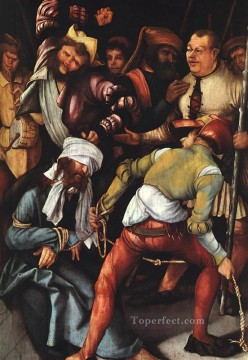 La moquerie du Christ religieuse Matthias Grunewald Peinture à l'huile